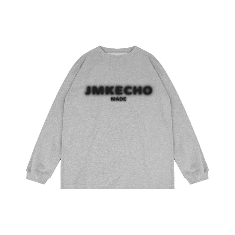 Simple Lettered Casual Sweater Base Shirt Men