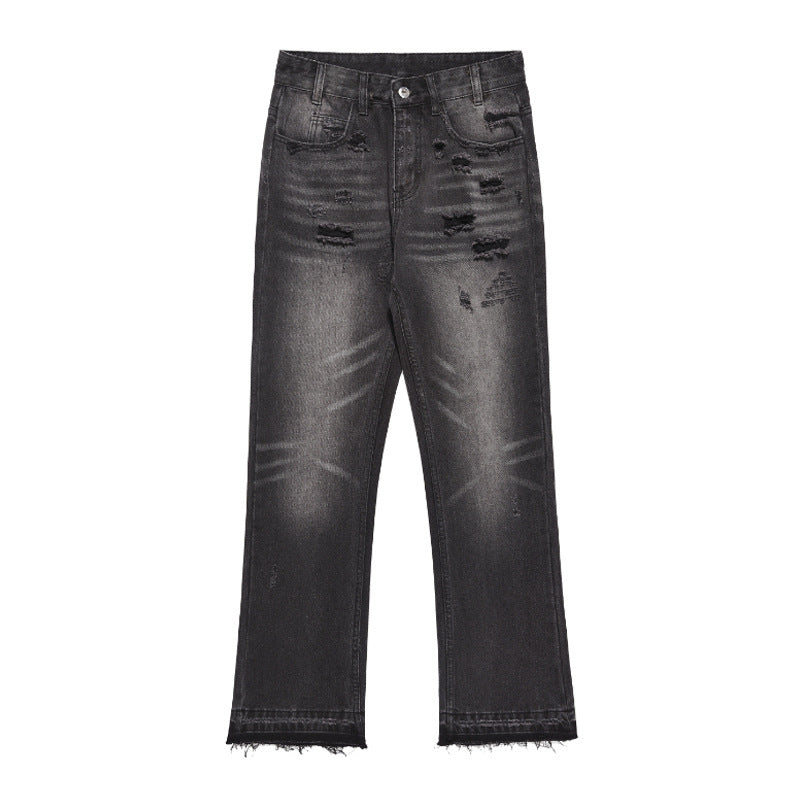 Micro-cut High-grade Ripped Jeans High Waist Niche