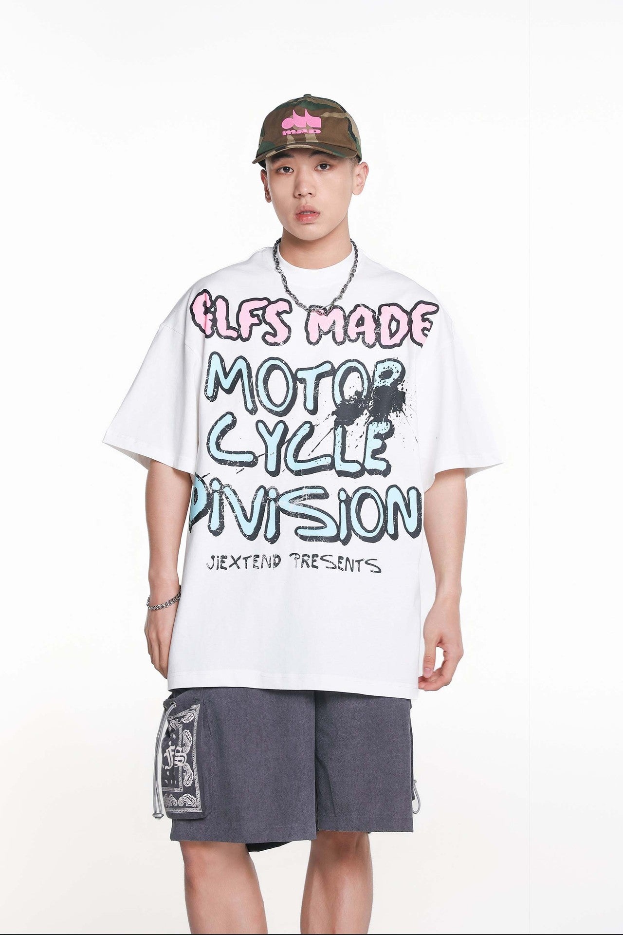 Creative Letters Printed Loose Casual Short-sleeved T-shirt