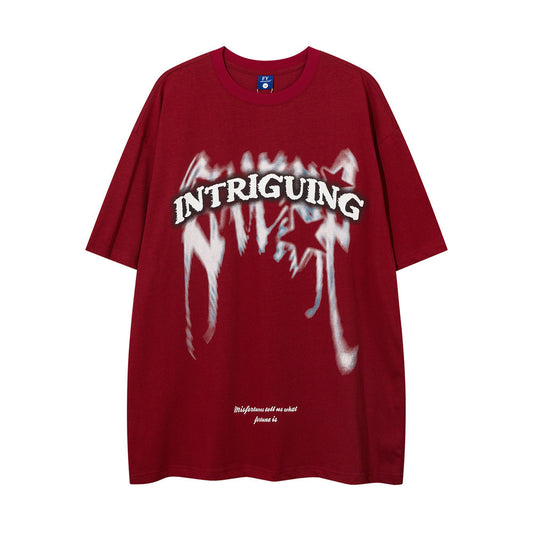 High Street Graffiti Short Sleeve T-shirt Idle Style