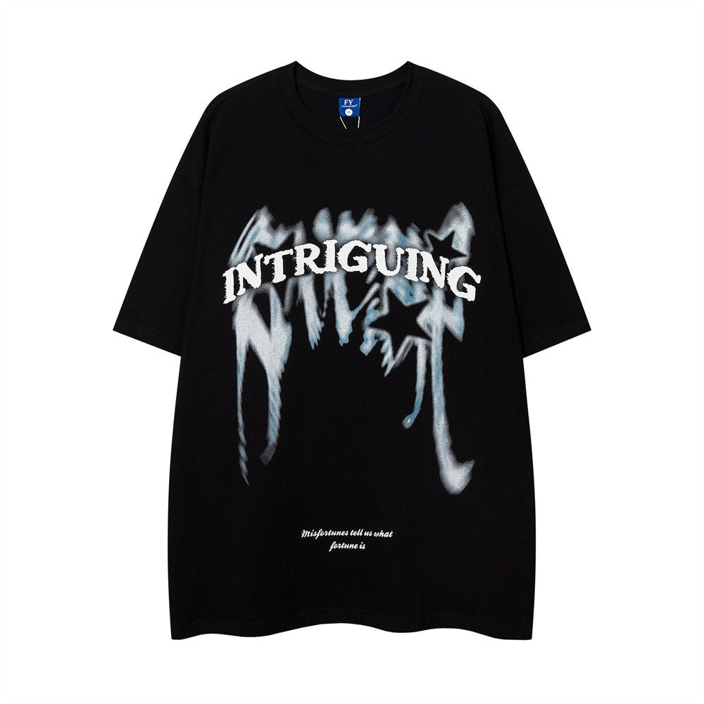 High Street Graffiti Short Sleeve T-shirt Idle Style