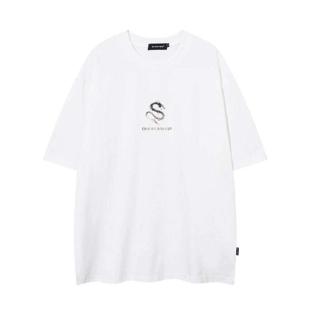 Street Ins Casual Simple Round Neck Half Sleeve