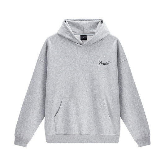 Cotton Hoodie Retro Coordinates LOGO Print Hooded Sweatshirt