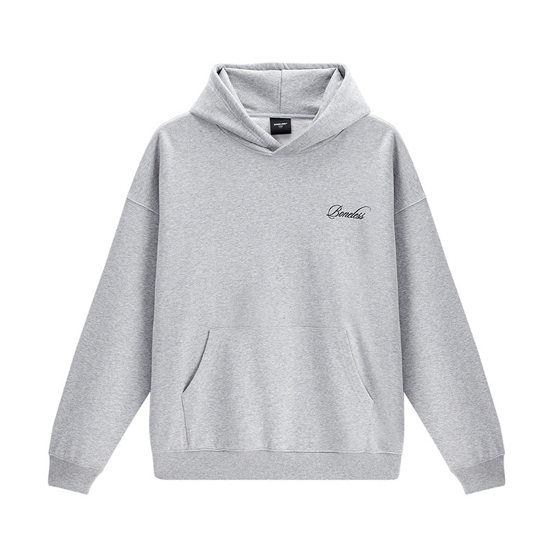Cotton Hoodie Retro Coordinates LOGO Print Hooded Sweatshirt