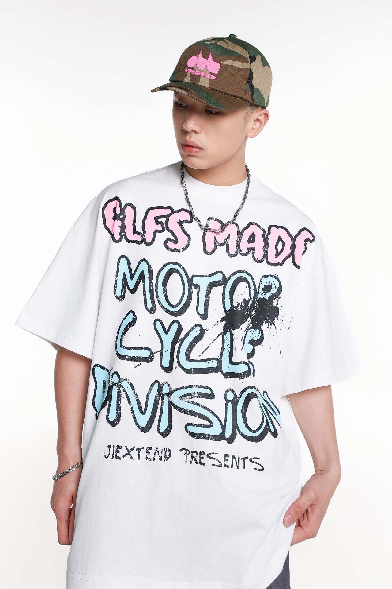 Creative Letters Printed Loose Casual Short-sleeved T-shirt